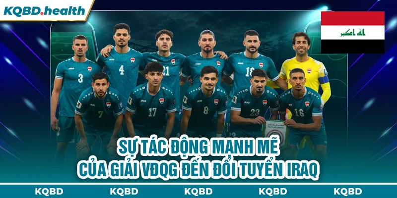 Sự tác động mạnh mẽ của giải VĐQG đến đổi tuyển Iraq